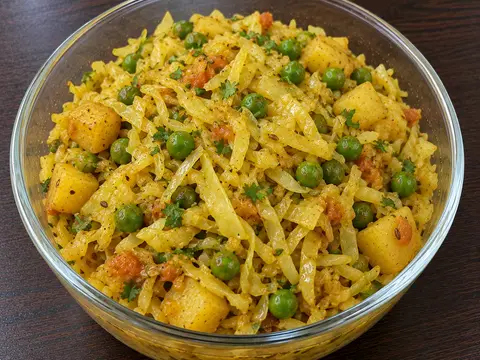 Aloo Patta Gobi Matar ki Sabji